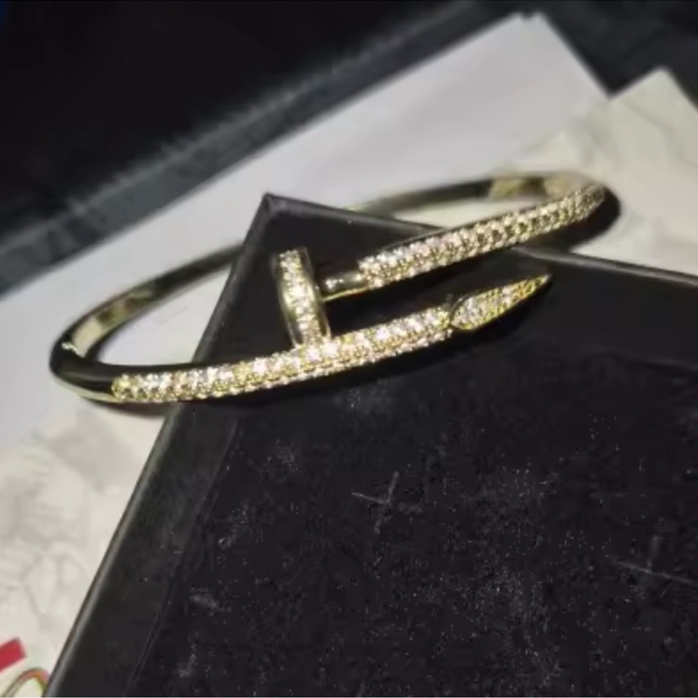 Just Un Clou Nail Crystal Bangle Bracelet - Picture 2 of 10